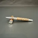 Boiswood Rhodium Walnut Wooden Rollerball Pen .webp