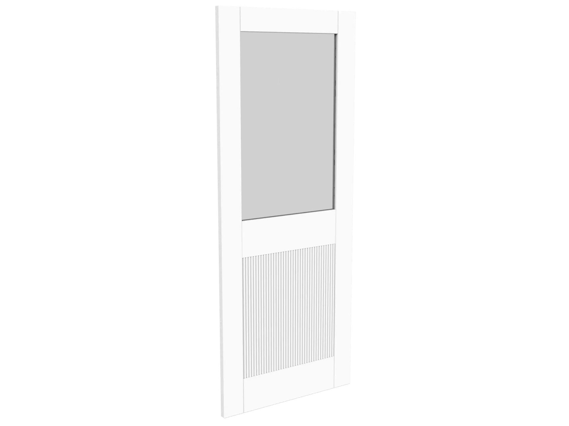 Interbois - 8583 - Fluted Door (Tempered clear glass)