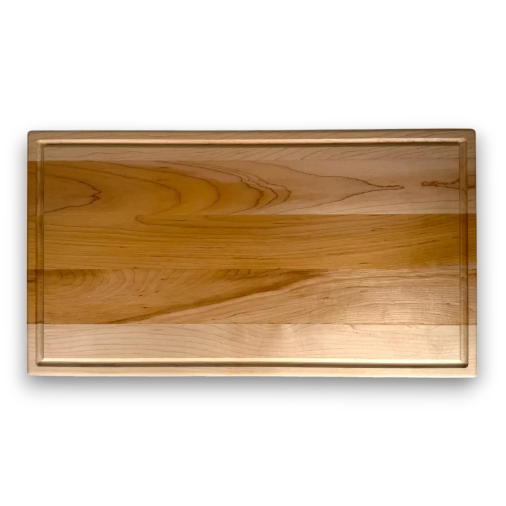 [ASER010018001CA] Maple Plate with Wooden Kid's Knife (Square Edges)