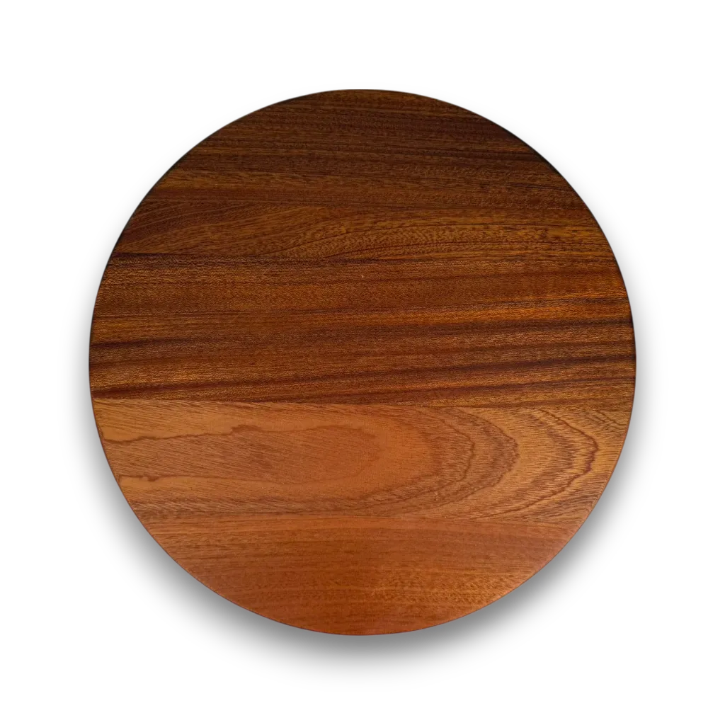 [ARAS011011001RO] Wooden Plate (Mahogany, Round)