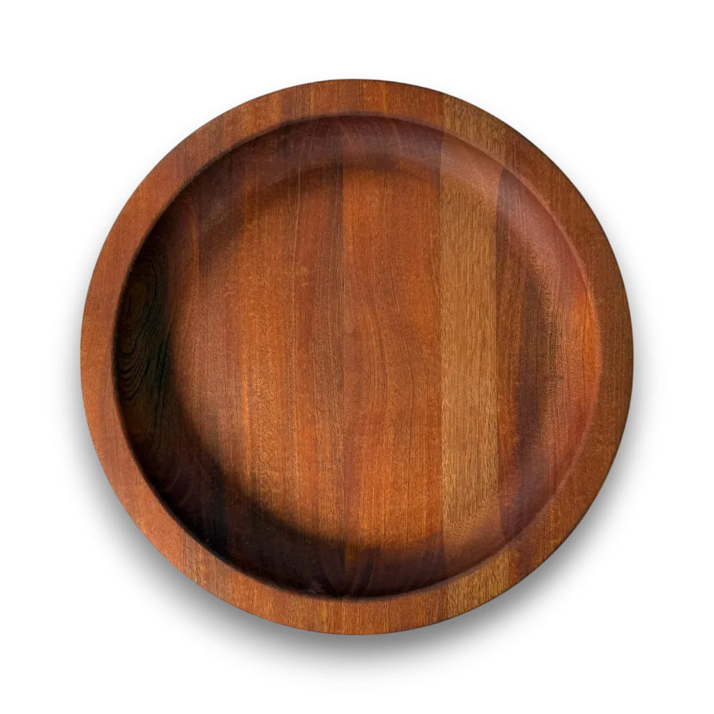 [BRAS011011001RO] Wooden Bowl (Mahogany, Round)
